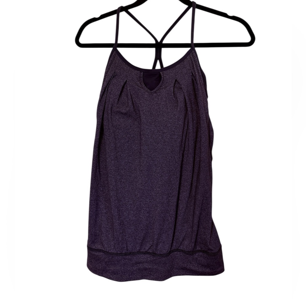 Lululemon Women’s Heathered Gray Strappy Top sz 4